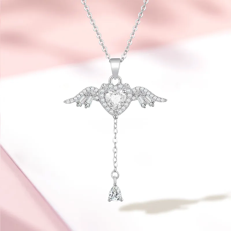 AFN 925 Sterling Silver Necklaces Women's-5