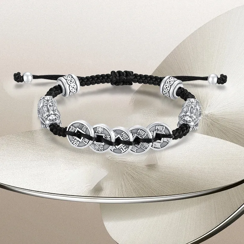 AFN 999 Fine Silver Pure Silver Bracelets Men's-1