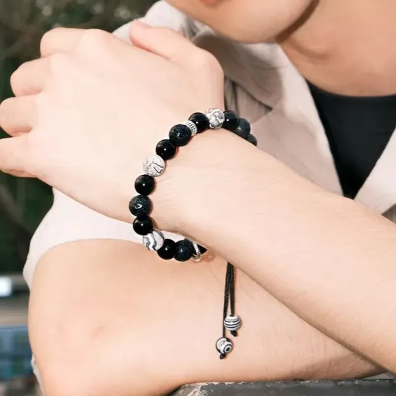 AFN Agate Year Of The Dragon Chinese Zodiac Jade Bracelet Unisex-1