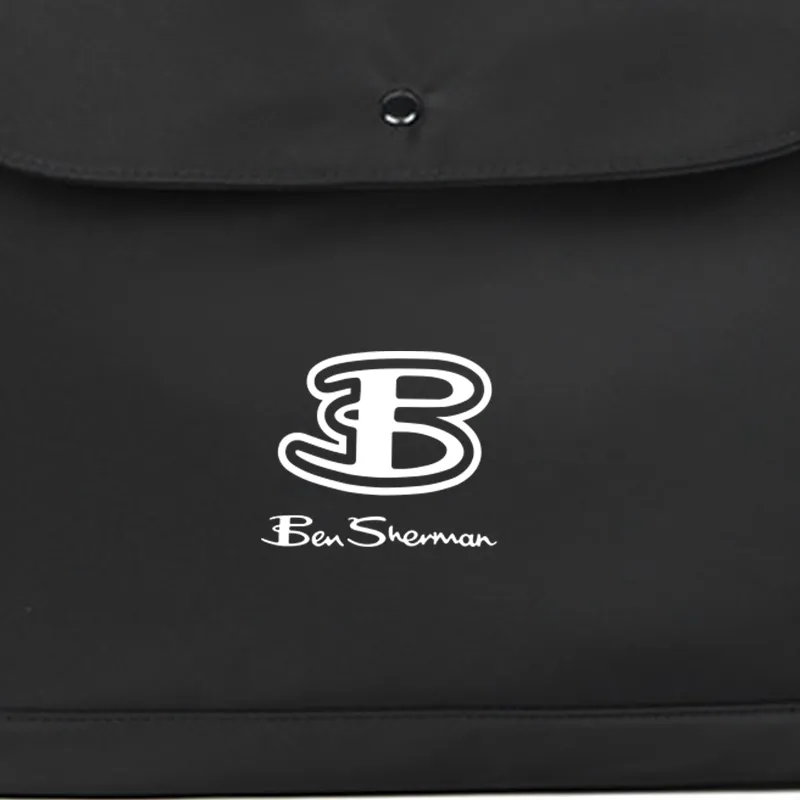 BEN SHERMAN Oxford Shoulder Bag Regular Unisex Black-4