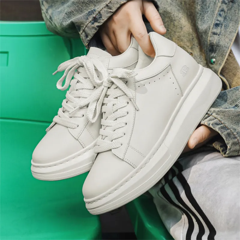 BEN SHERMAN Low Top Skateboard Shoes Men's White-2