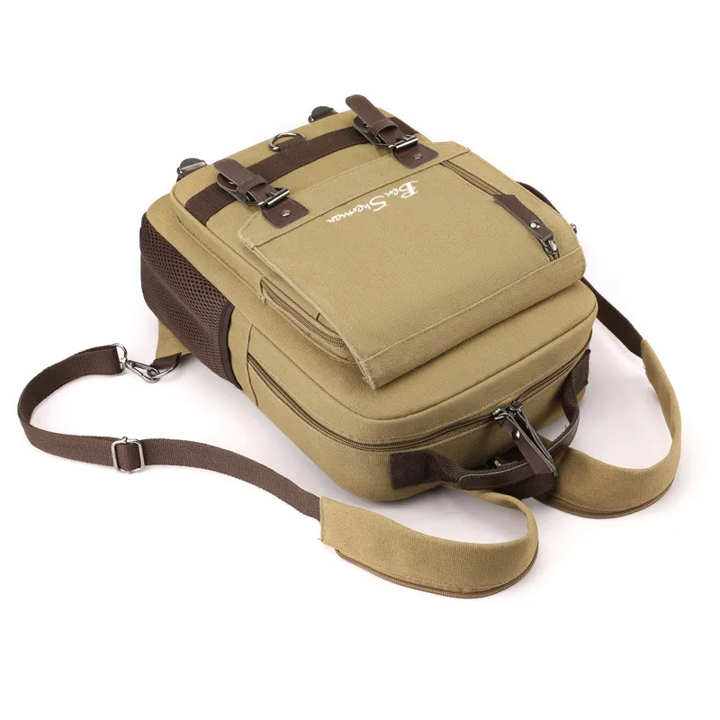 BEN SHERMAN Canvas Backpack Regular Unisex Multicolor-5