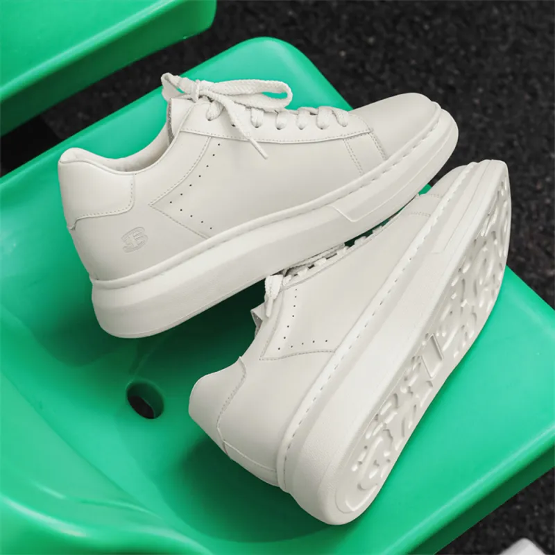 BEN SHERMAN Low Top Skateboard Shoes Men's White-4
