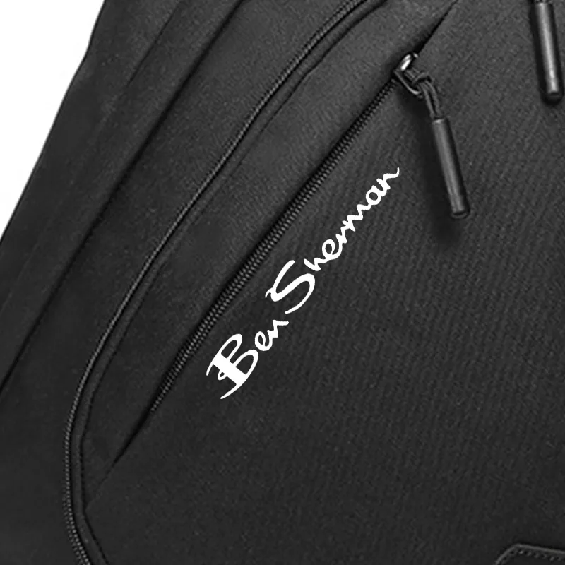 BEN SHERMAN Oxford Shoulder Bag, Sling Bag Unisex Black-4