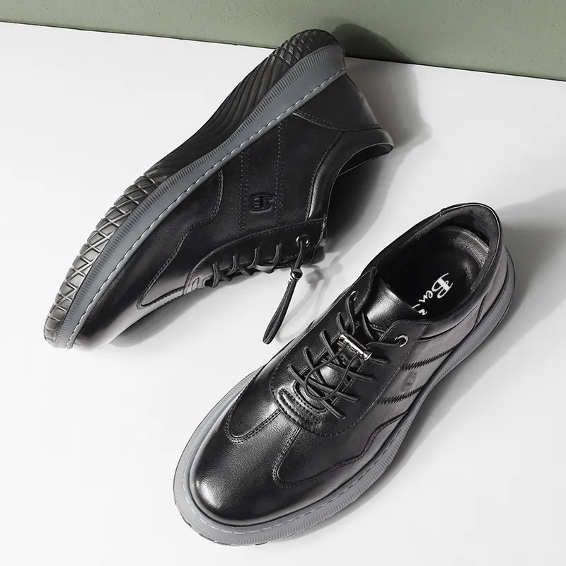 BEN SHERMAN Slip Resistant Low Top Casual Shoes Men's Black-3