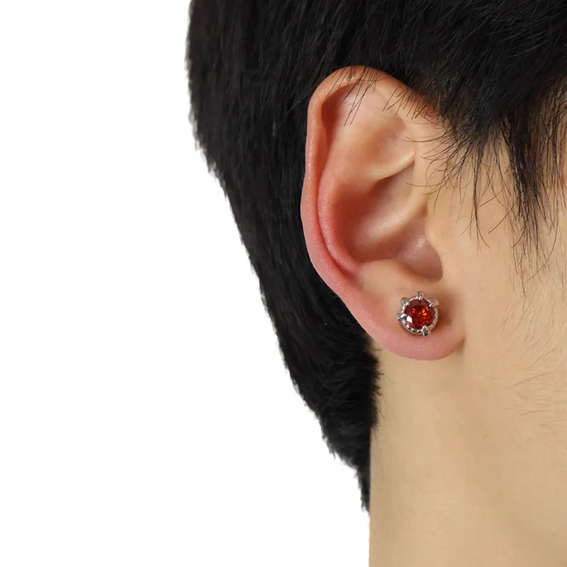 KING OF BLING Alloy With Zircon Stud Earrings Unisex-5