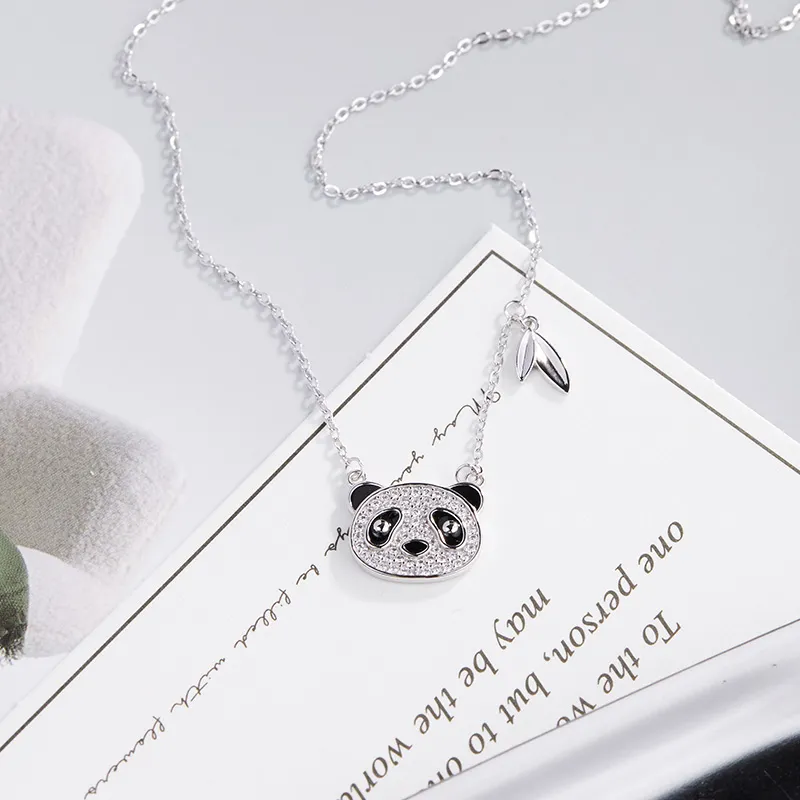 KING OF BLING 925 Sterling Silver With Enamel And Zircon Necklaces Unisex Good Luck-4