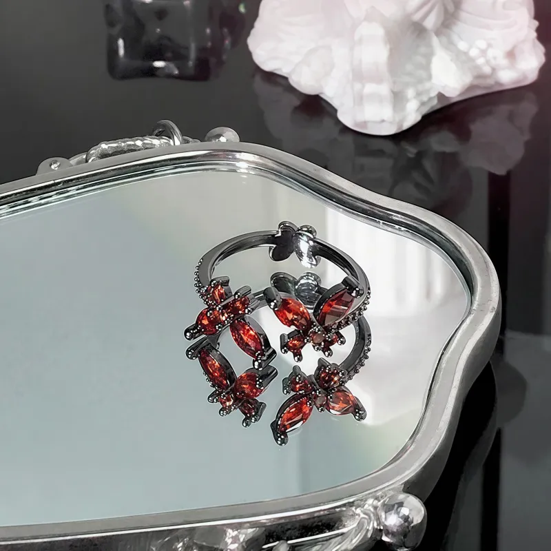 KING OF BLING Alloy Zircon Rings Unisex-23