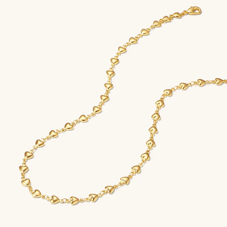 KING OF BLING Titanium Steel Necklaces Women's Sweet Peach Blossom-6