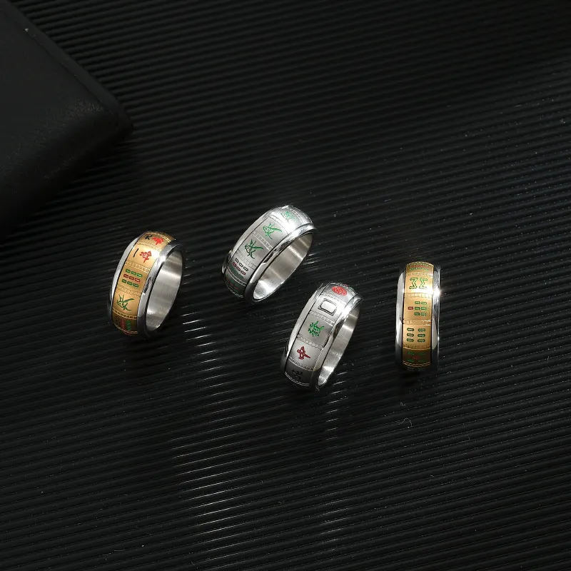 KING OF BLING Titanium Steel Rings Unisex-1