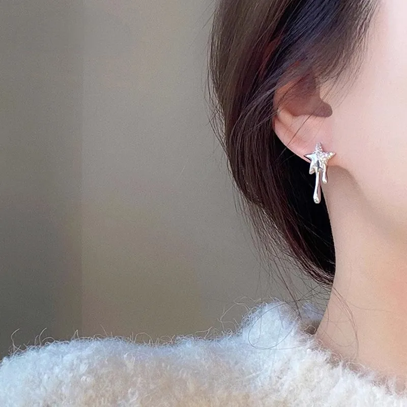 KING OF BLING 925 Sterling Silver With Zircon Earrings Women's-7