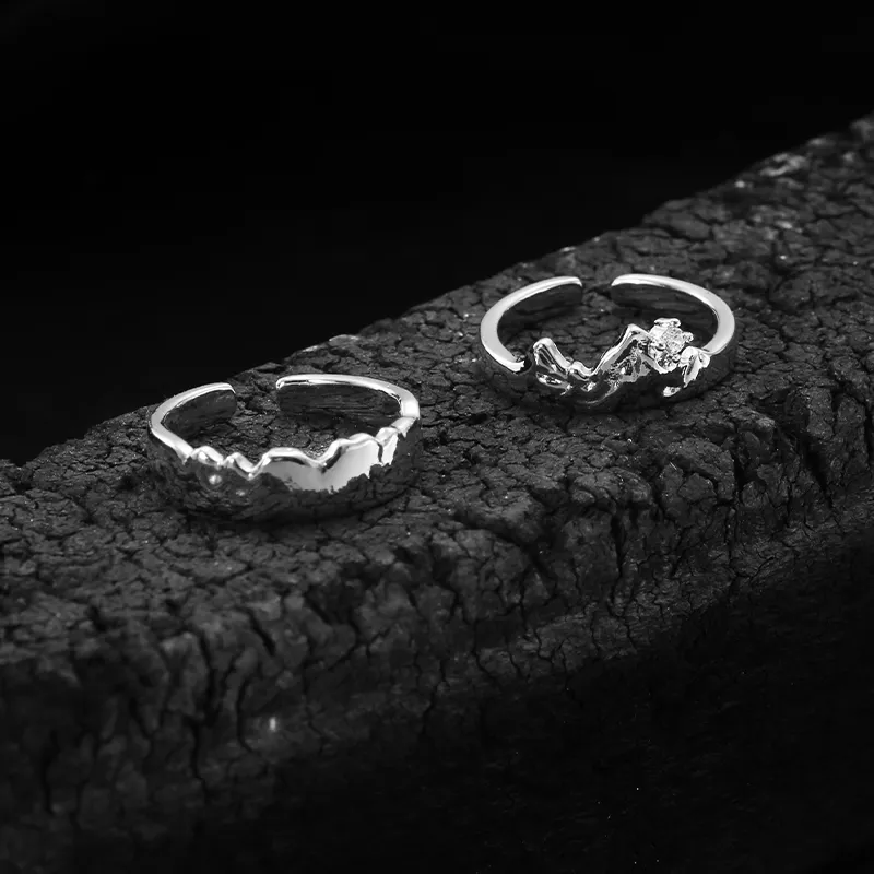KING OF BLING Alloy With Zircon Rings Unisex Year Of The Snake Good Luck-1