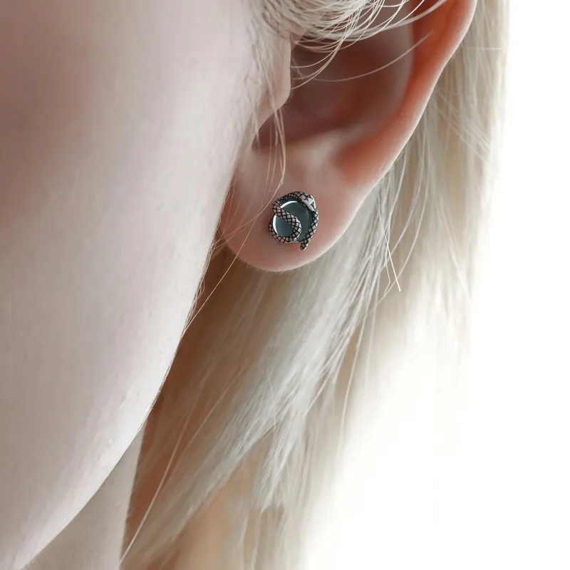 KING OF BLING 925 Sterling Silver Stud Earrings Unisex-9