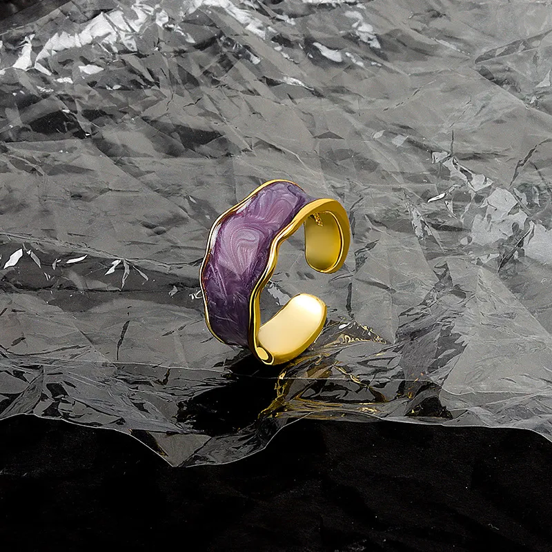KING OF BLING Alloy, Enamel, Oil Drip Rings Unisex Year Of The Snake Good Luck-8