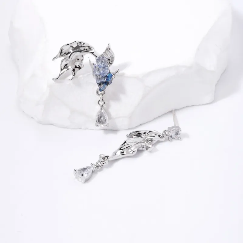 KING OF BLING Alloy With Zircon Earrings Women's-1