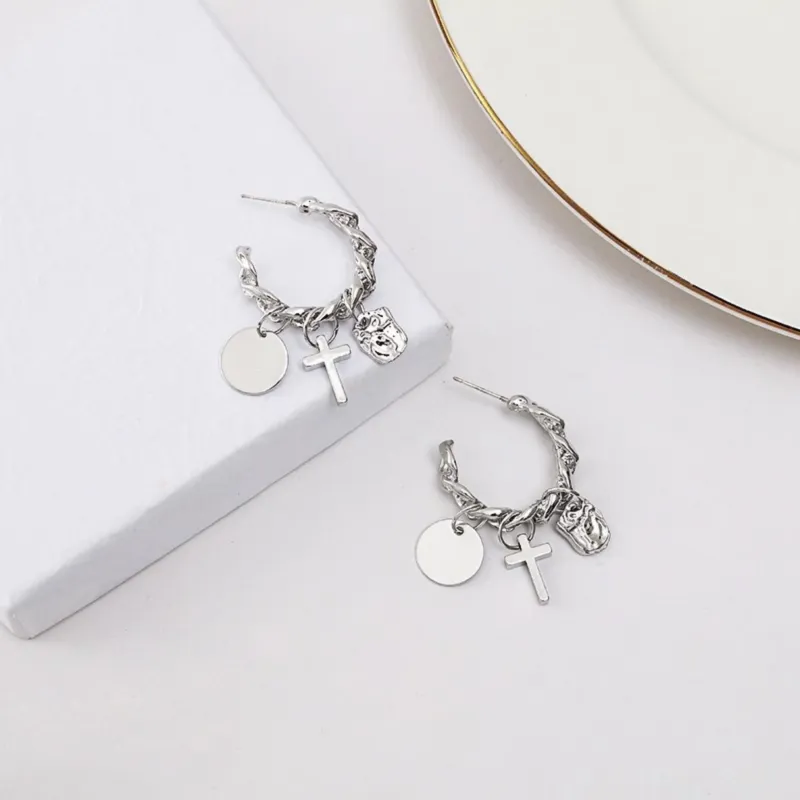 KING OF BLING Alloy Earrings Unisex-4