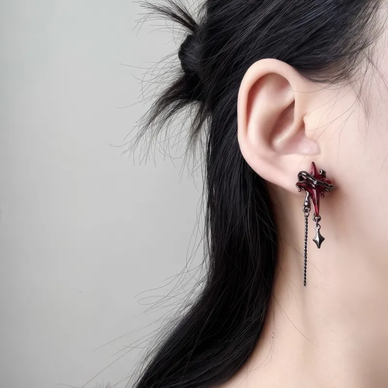 KING OF BLING 925 Sterling Silver Needle Earrings Unisex-5