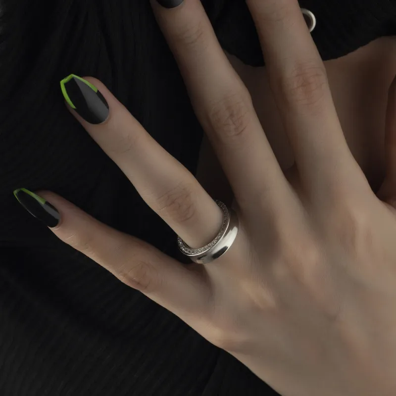 KING OF BLING Alloy With Zircon Rings Unisex Year Of The Snake Good Luck-4