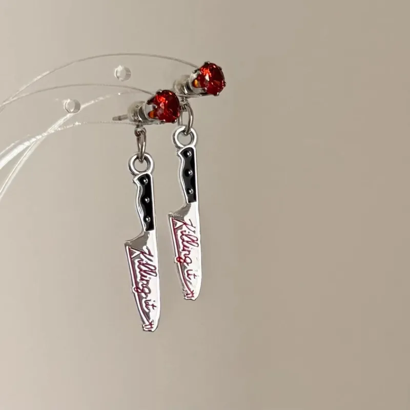KING OF BLING Alloy, Synthetic Gemstone Stud Earrings Unisex Year Of The Snake Good Luck-3