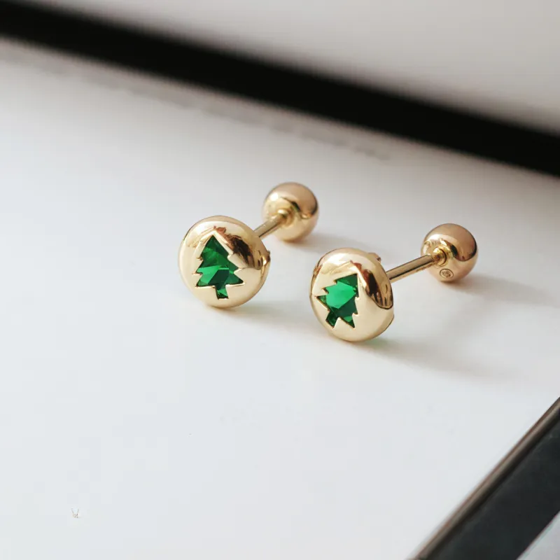 KING OF BLING 925 Sterling Silver With Zircon Stud Earrings Unisex-8