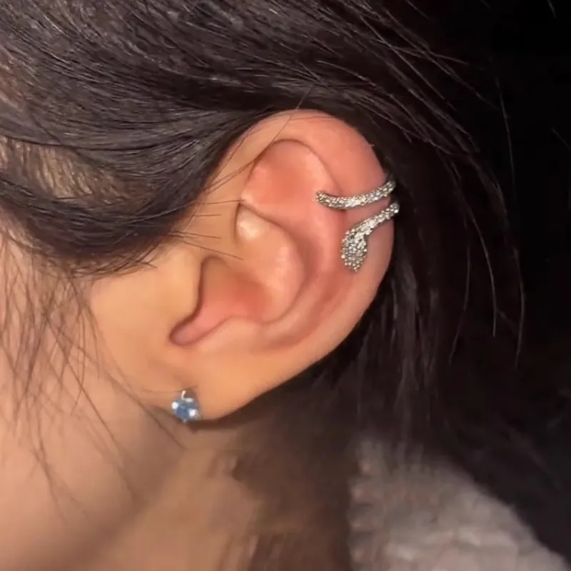 KING OF BLING Alloy With Zircon Clip On Earrings Unisex-5