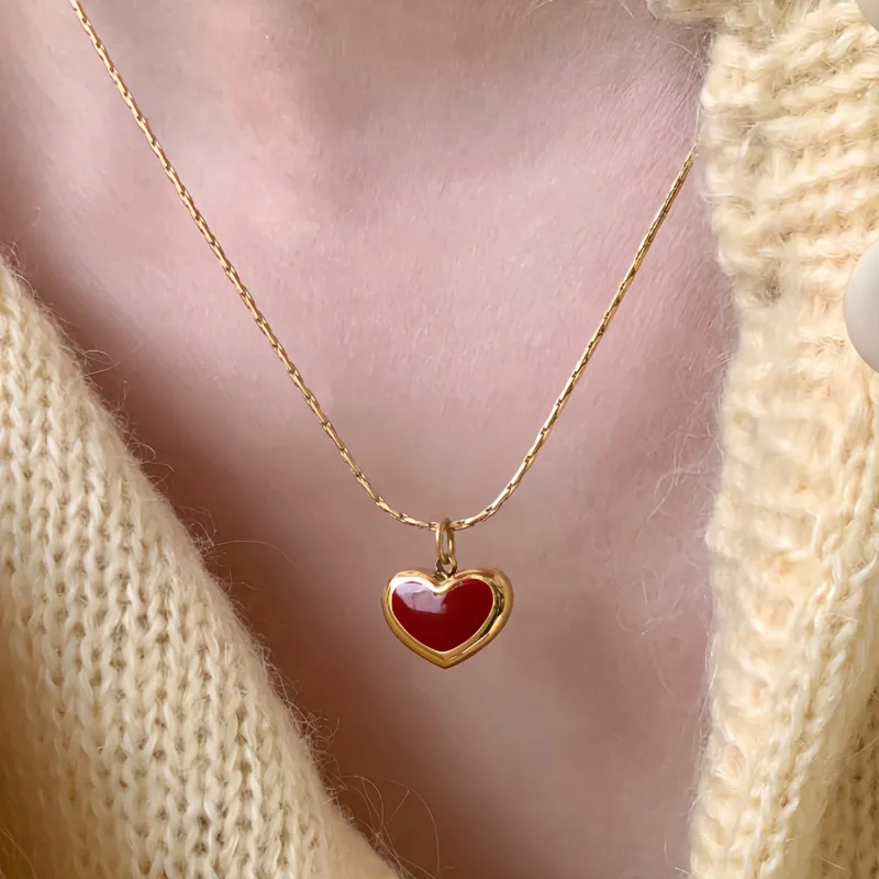 KING OF BLING Titanium Steel Necklaces Women's-6