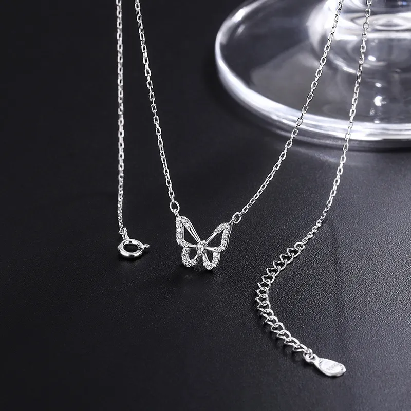 KING OF BLING 925 Sterling Silver With Zircon Necklaces Women's Year Of The Snake Good Luck-2