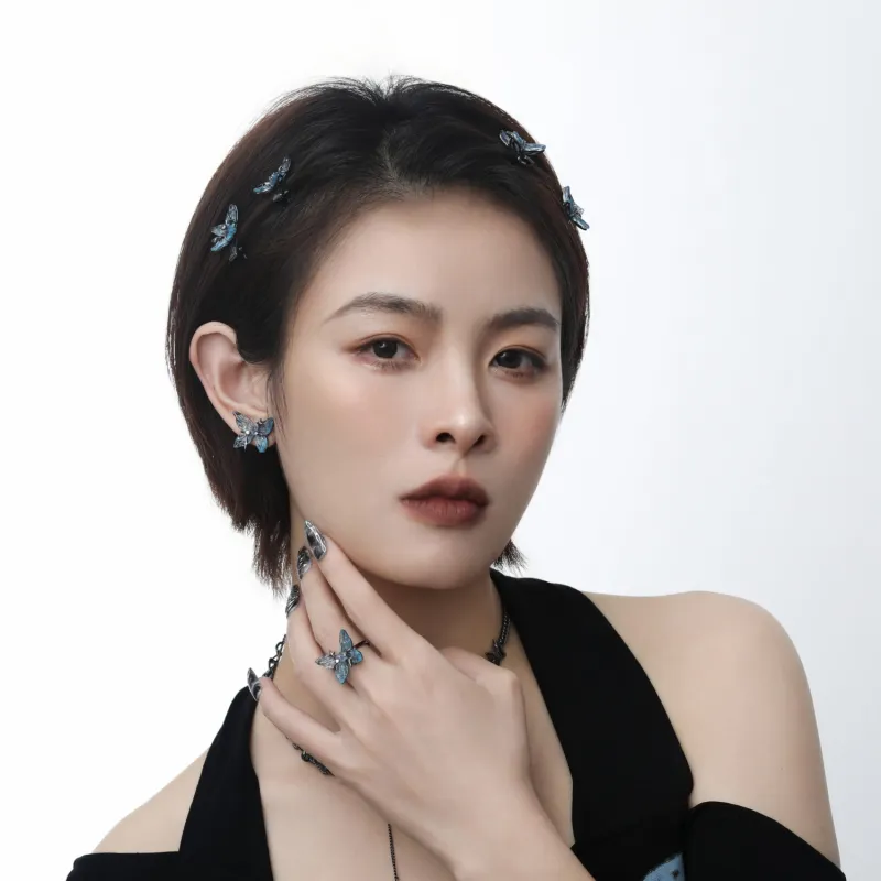 KING OF BLING Alloy, Zircon, Resin Earrings Women's-3