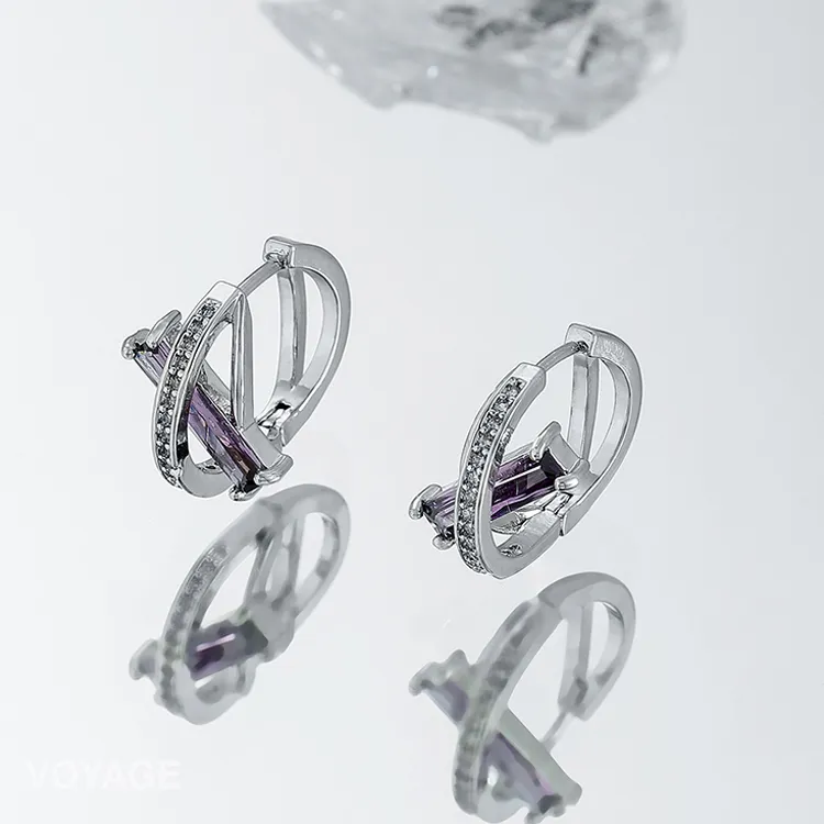 KING OF BLING Alloy With Zircon Stud Earrings Unisex Year Of The Snake Good Luck-2