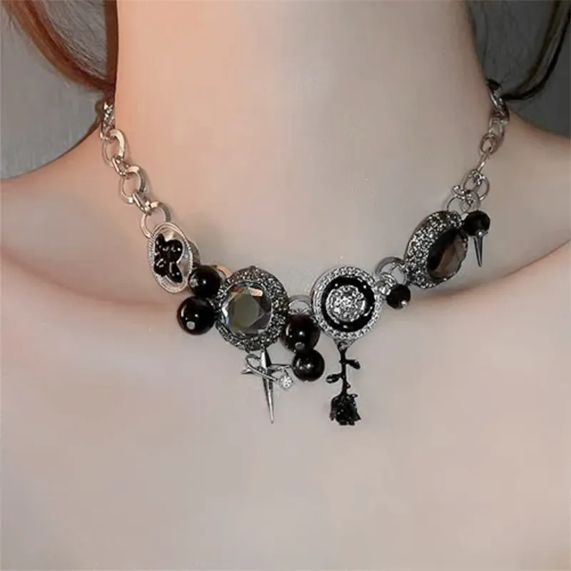 KING OF BLING Titanium Steel, Synthetic Gemstone Necklaces Unisex Year Of The Snake Good Luck-3