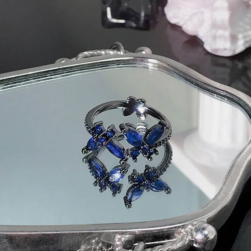 KING OF BLING Alloy Zircon Rings Unisex-20