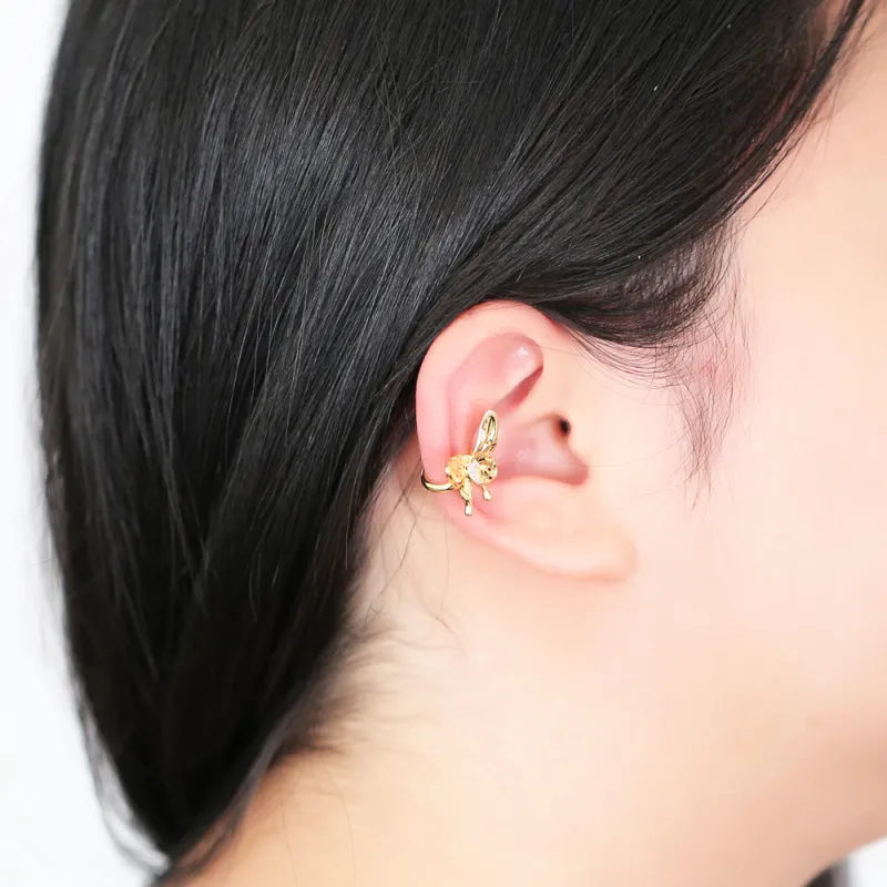 KING OF BLING Copper Clip On Earrings Women's Year Of The Snake Good Luck-1