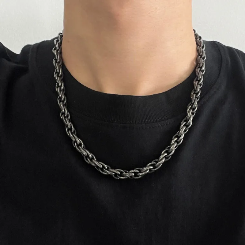 KING OF BLING Titanium Steel Necklaces Unisex Year Of The Snake Good Luck-4