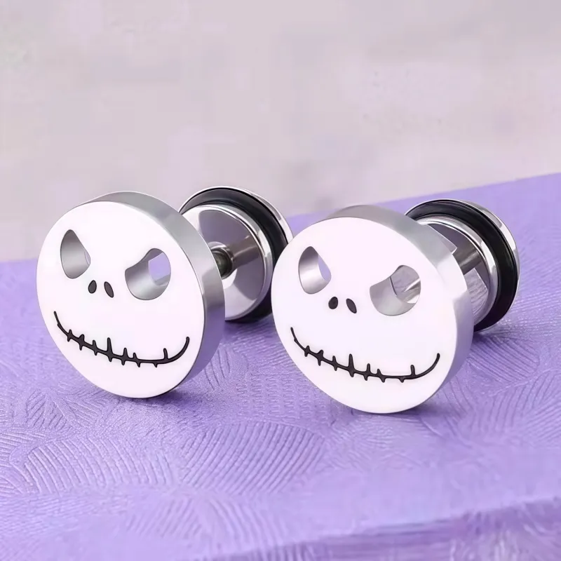 KING OF BLING Alloy Stud Earrings Unisex-1