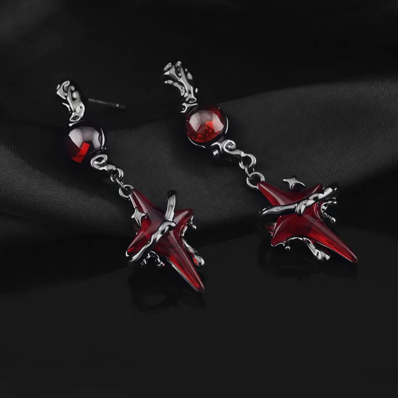 KING OF BLING 925 Sterling Silver Pin, Alloy, Resin Earrings Unisex-2