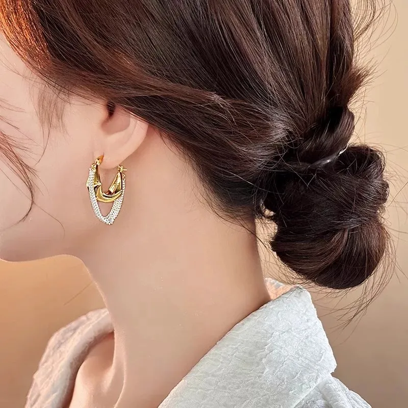 KING OF BLING Alloy Stud Earrings Unisex-5