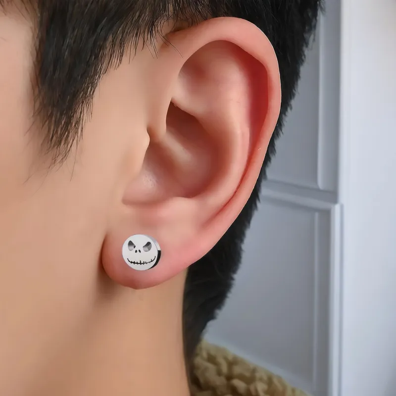 KING OF BLING Alloy Stud Earrings Unisex-3