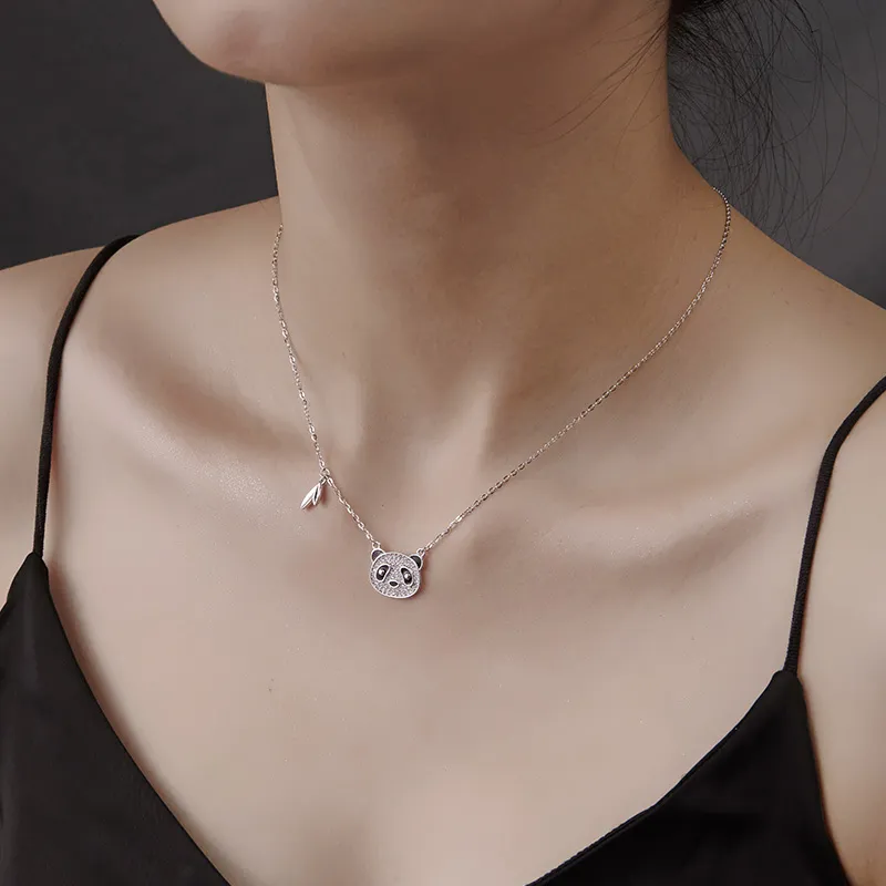 KING OF BLING 925 Sterling Silver With Enamel And Zircon Necklaces Unisex Good Luck-6