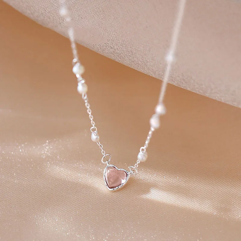 KING OF BLING 925 Sterling Silver, Glass Cat Eye, Pearl Necklaces Unisex Good Luck-1