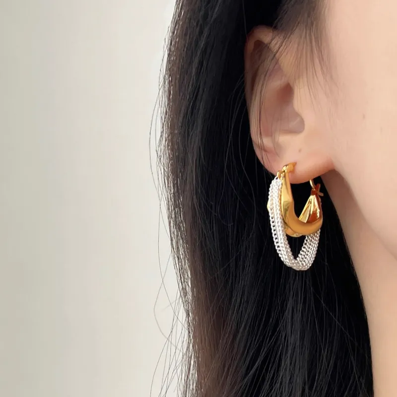 KING OF BLING Alloy Stud Earrings Unisex-6