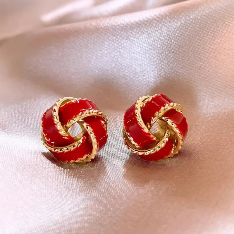 KING OF BLING Alloy Stud Earrings Women's-2