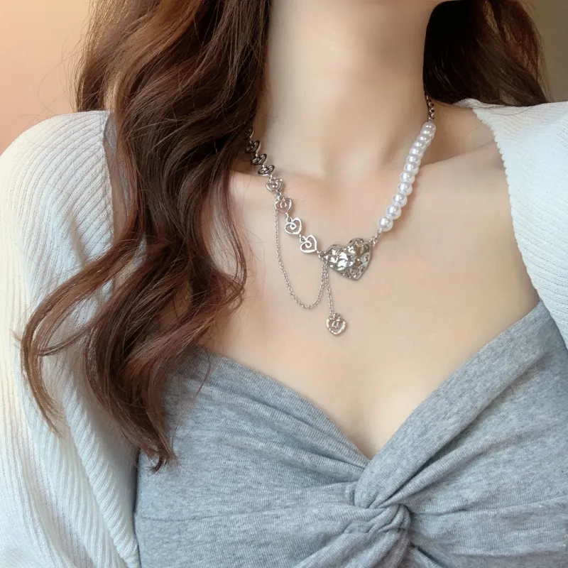 KING OF BLING Alloy, Faux Pearl Necklaces Women's Good Luck-4