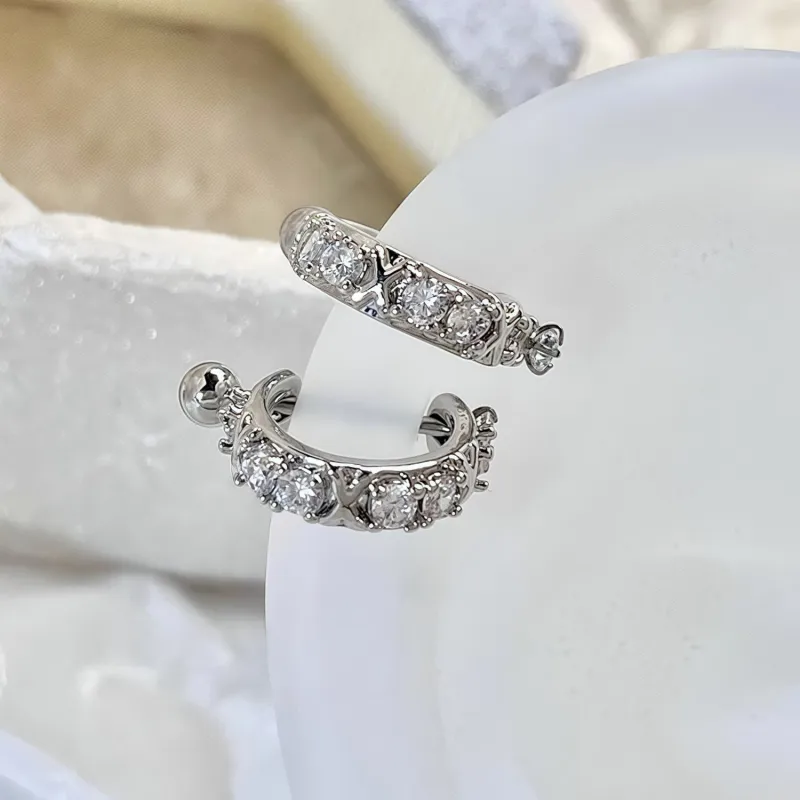 KING OF BLING Alloy With Zircon Earrings Unisex-2