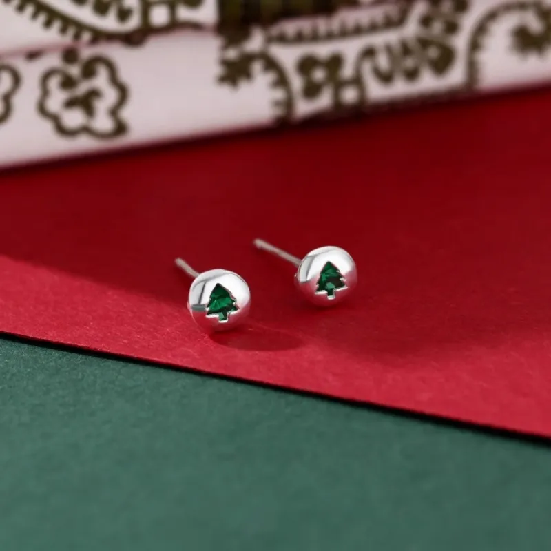 KING OF BLING 925 Sterling Silver With Zircon Stud Earrings Unisex-2