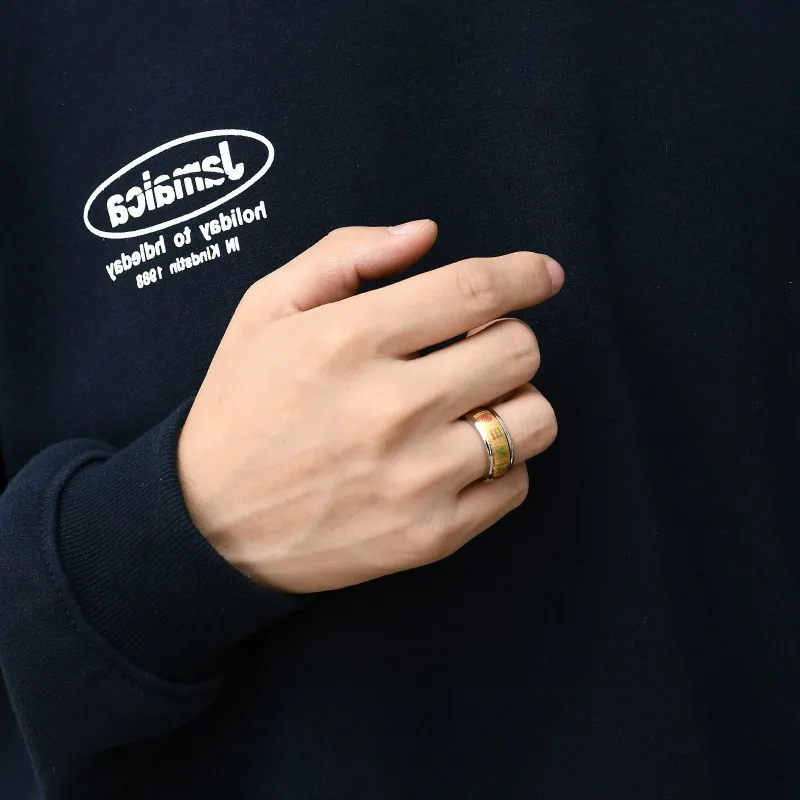 KING OF BLING Titanium Steel Rings Unisex-5