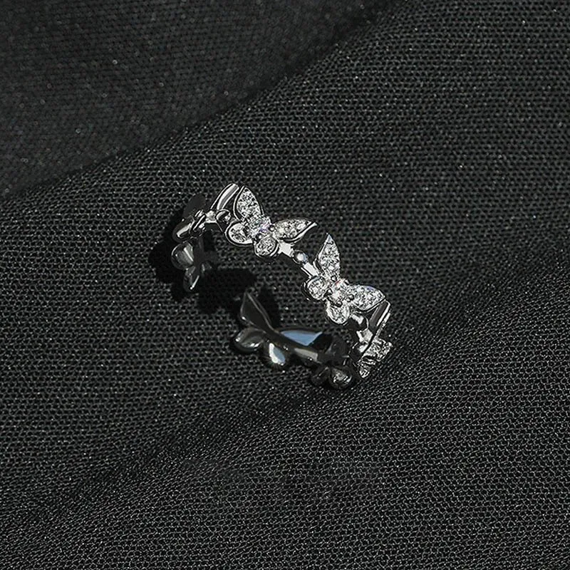 KING OF BLING 925 Sterling Silver With Zircon Rings Women's Year Of The Snake Good Luck-1