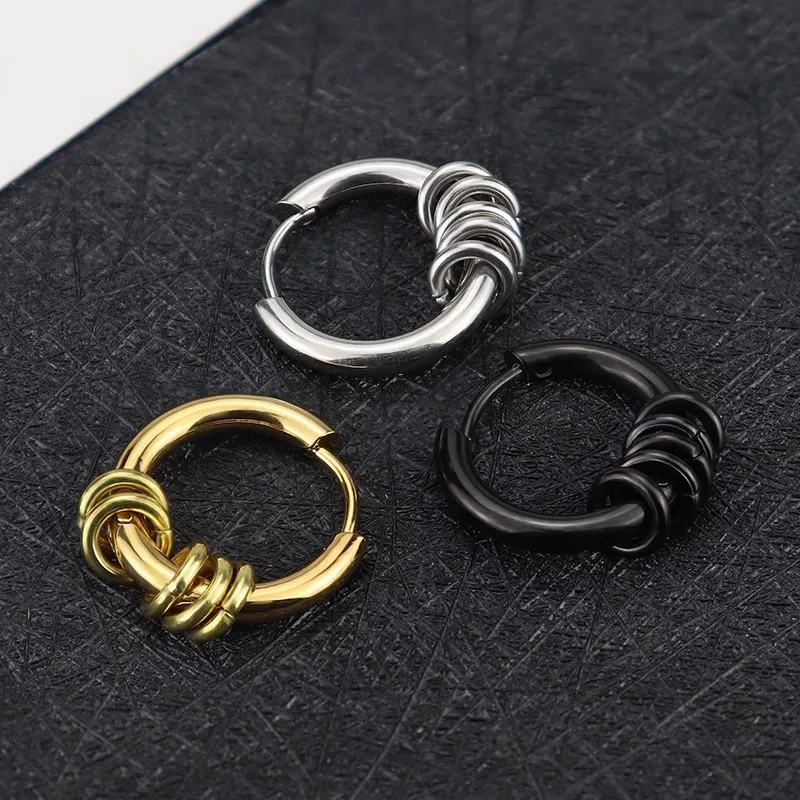 KING OF BLING Titanium Steel Earrings Unisex-11
