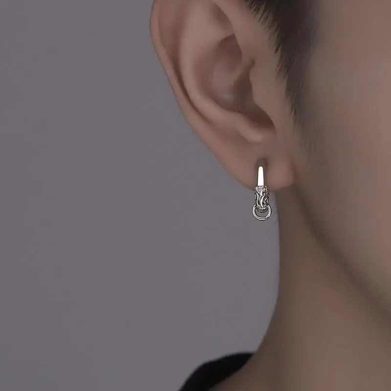 KING OF BLING Alloy Stud Earrings Unisex-3