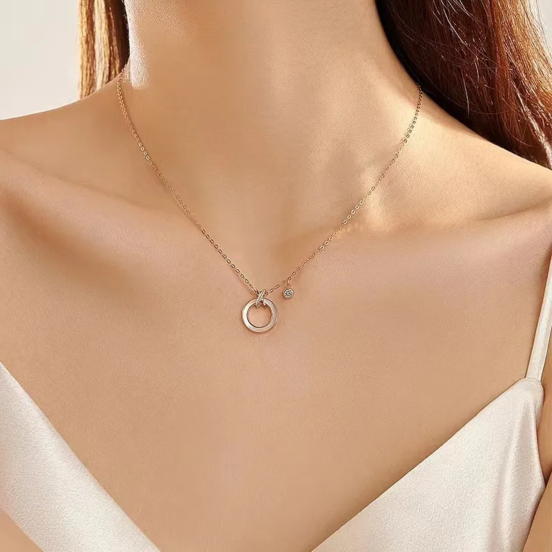 KING OF BLING 925 Sterling Silver, Mother Of Pearl Necklaces Women's Good Luck-8
