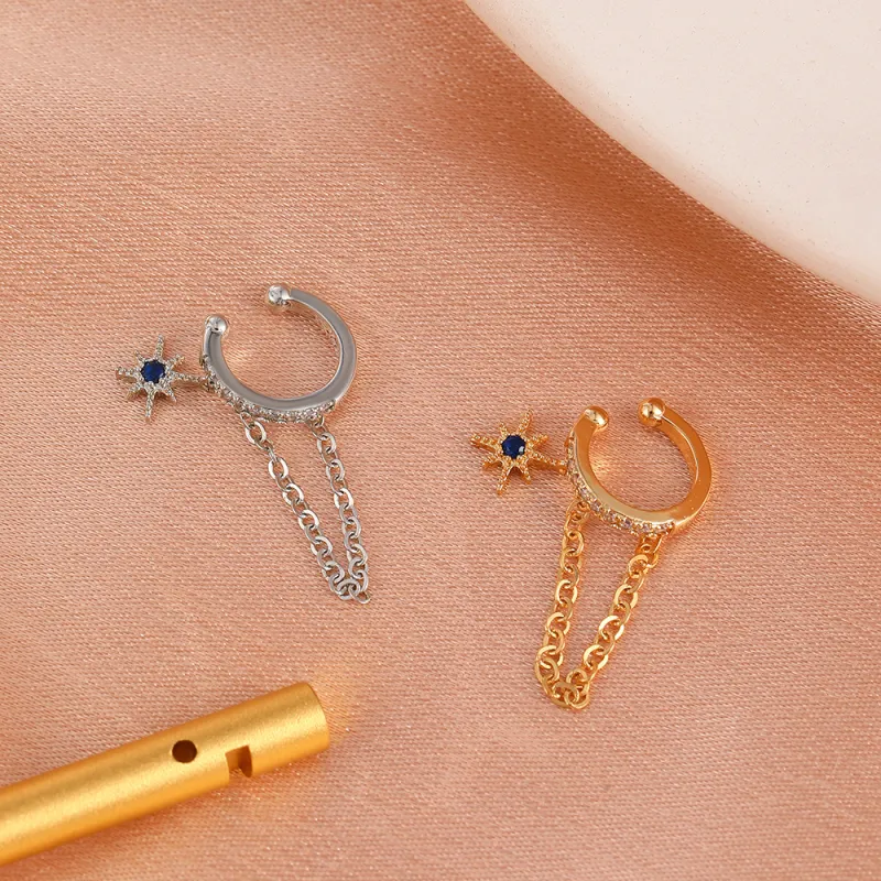 KING OF BLING Alloy With Zircon Clip On Earrings Women's-4